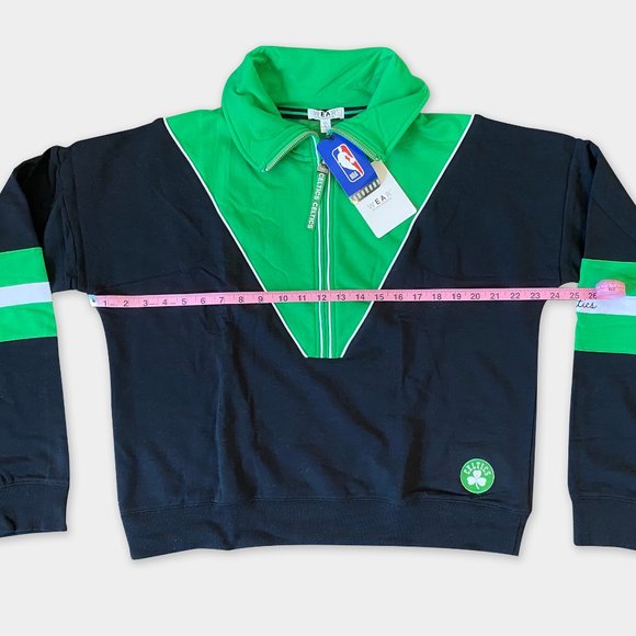 NEW Boston Celtics Half-Zip Sweatshirt - Picture 4 of 10